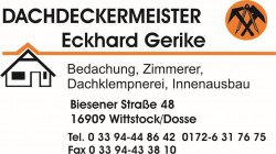 Dachdeckermeister Eckhard Gerike